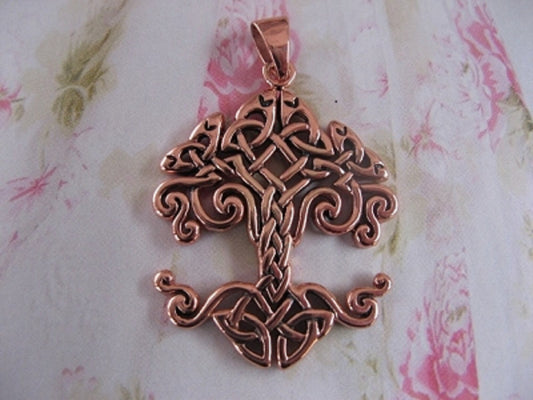 Solid Copper Celtic Cross Pendant and 20 inch solid copper chain set #CPD643.